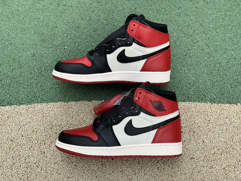 Authentic Air Jordan 1 Retro High OG “Bred Toe”women